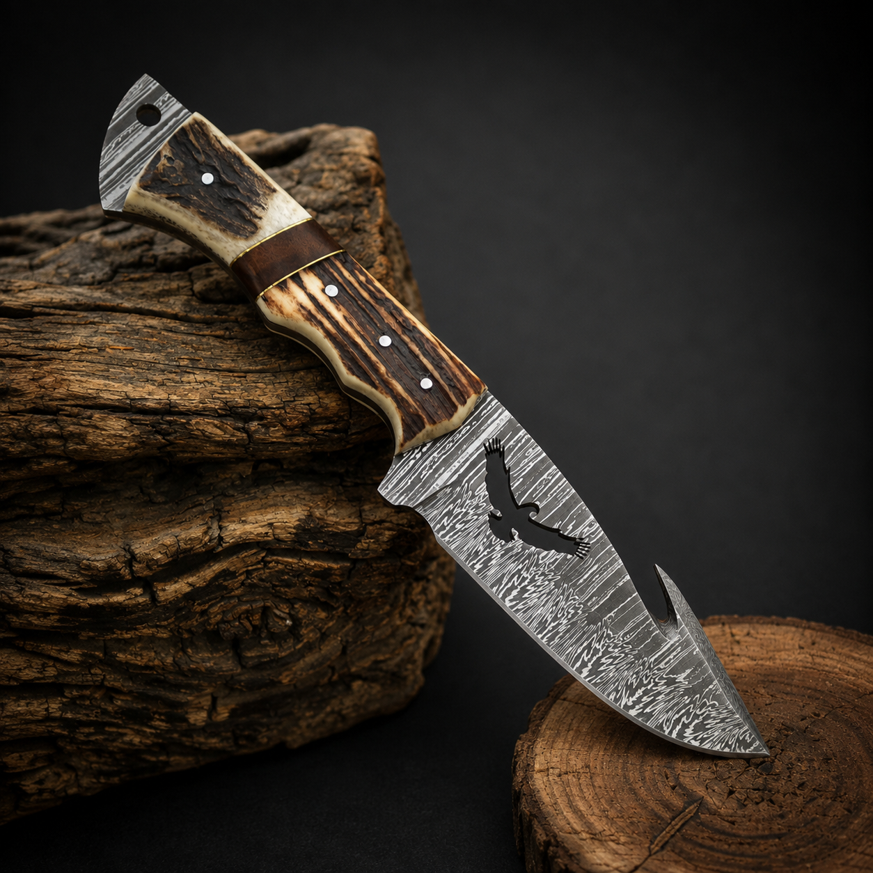 Red Handle Forged Hunter Set