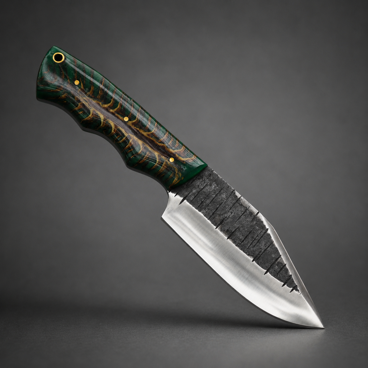 Premium Kukri Knife – Wood & Brass