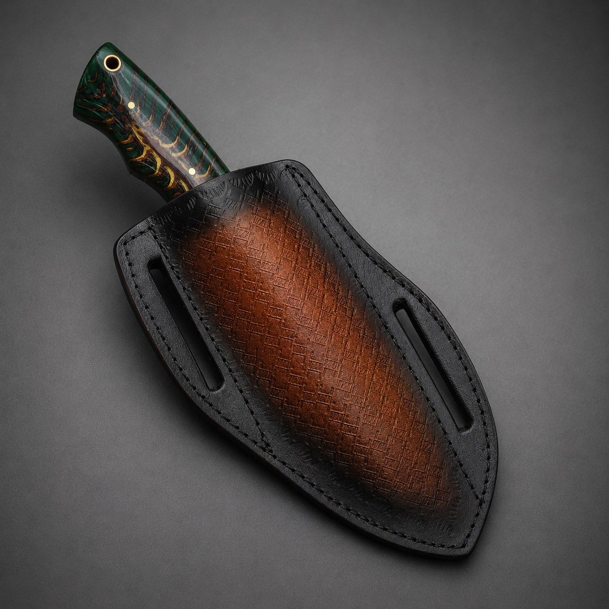 Forged Kukri Knife – Red Handle